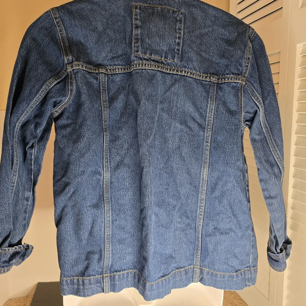 MICHAEL KORS Crop Denim Jacket Blue Women’s Sz Medium MSRP $130.00 NEW
